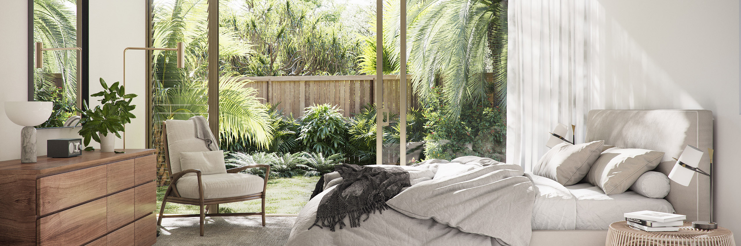 Luxury waterfront home with modern architecture