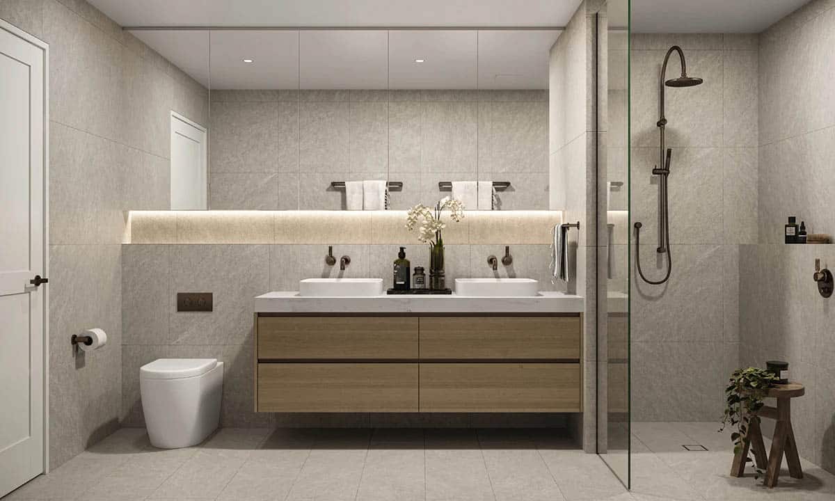 Norfolk Residences - Bathroom render