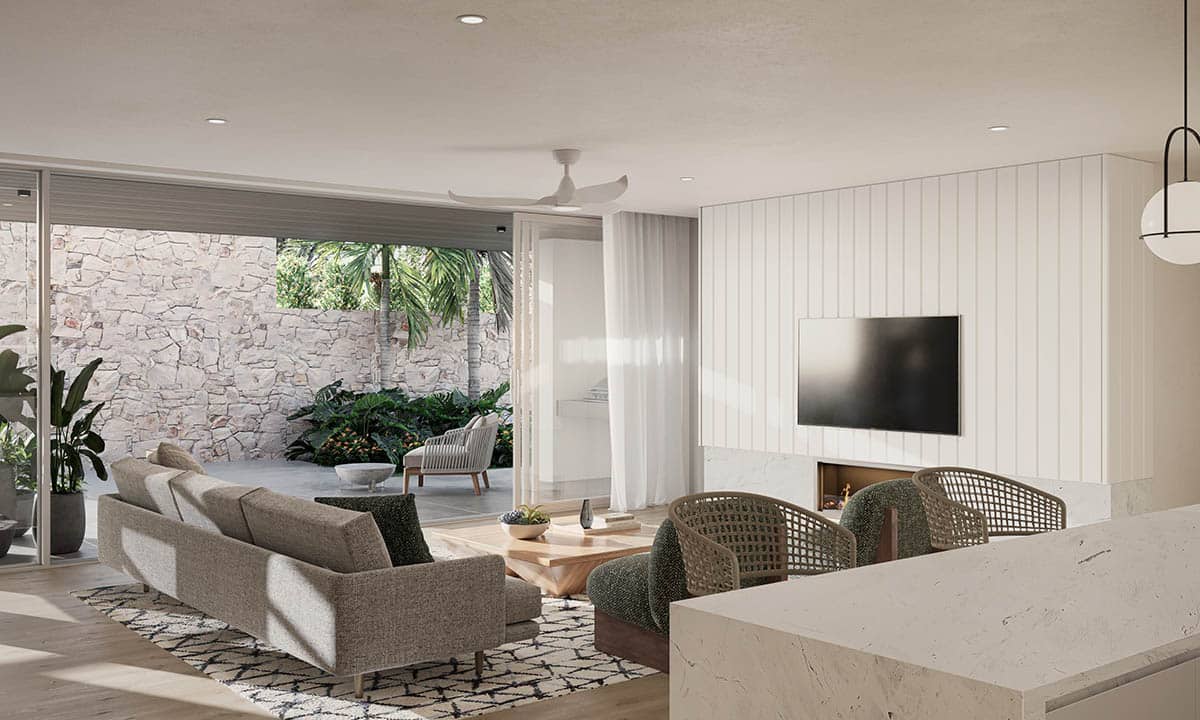 Bayside Residences - Livingroom 3 render