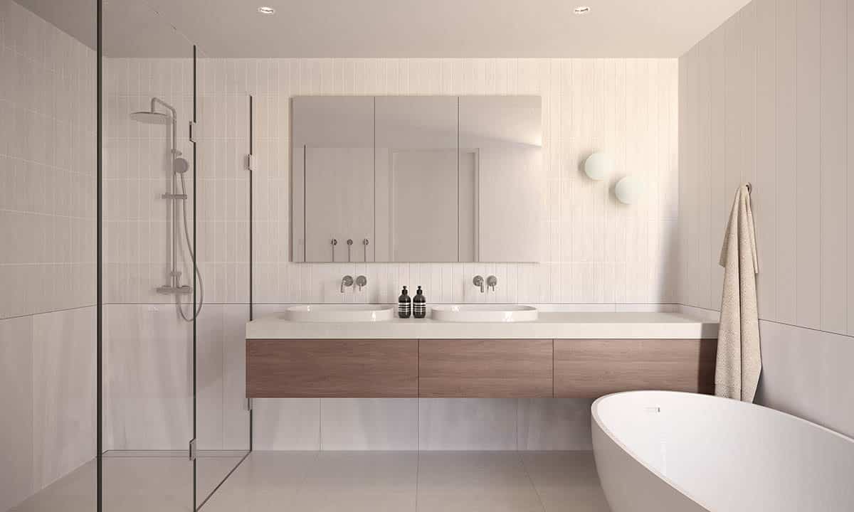 Bayside Residences - Bathroom render