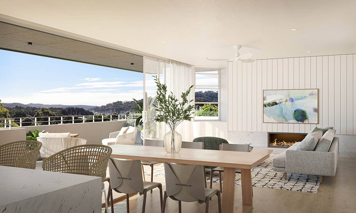 Bayside Residences - Dining Room render