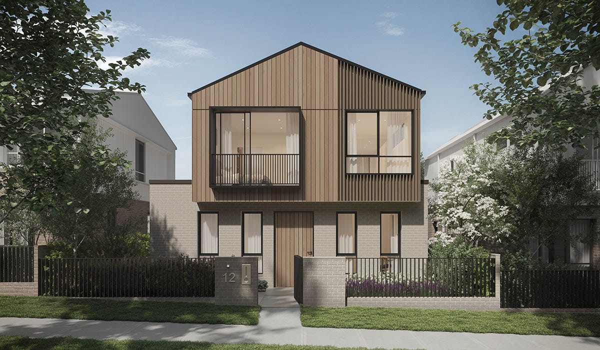 Render - Timber Facade